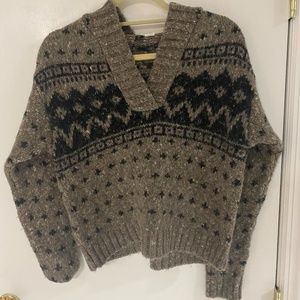 Urban Outfitters BDG Fairisle Hooded Sweater
